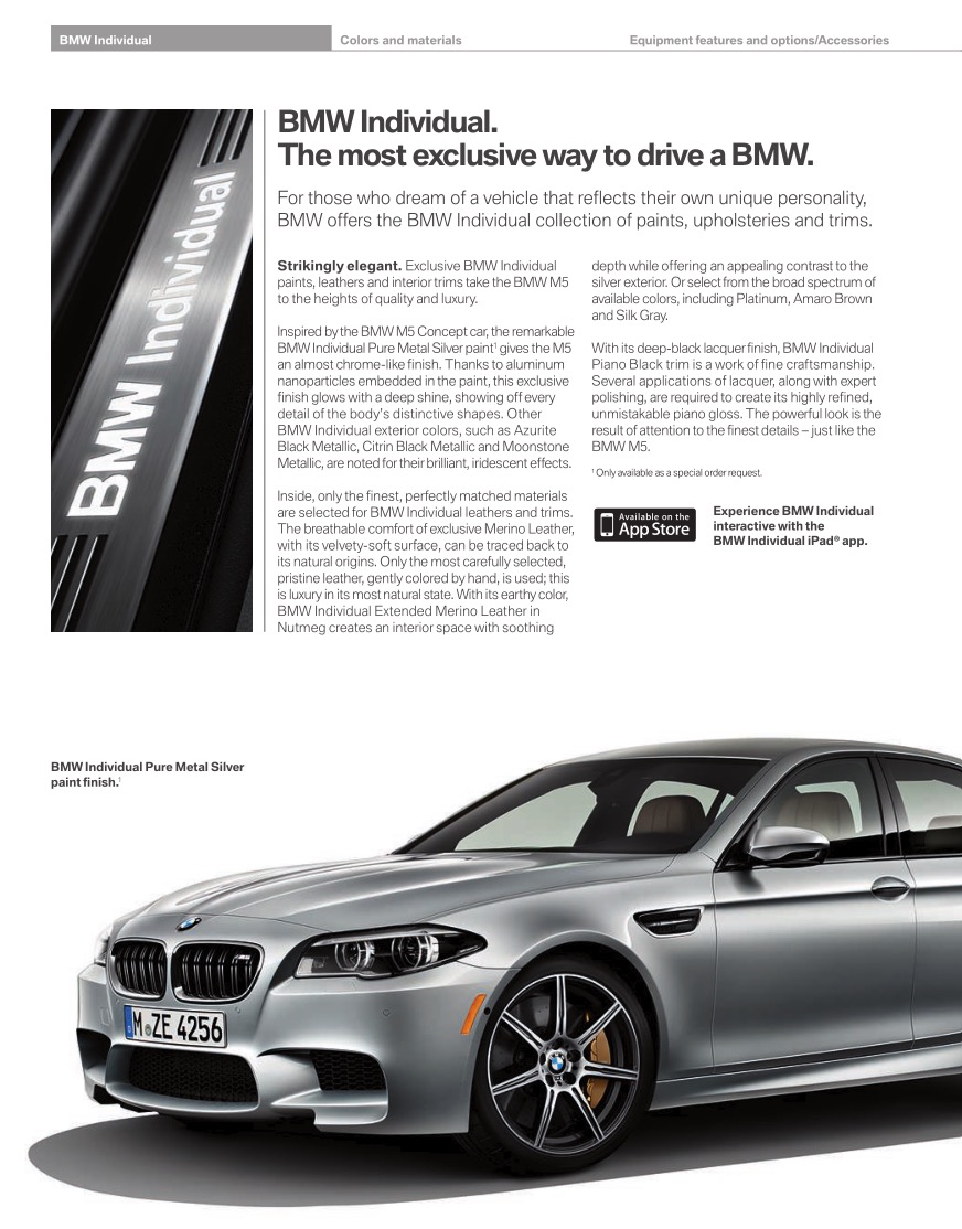 2015 BMW M5 Brochure Page 30
